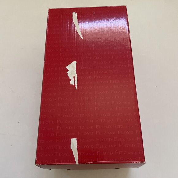 Retired FITZ & FLOYD "SNOW BUSINESS" SANTA CLAUS CHRISTMAS CANDY JAR Cookie- - Picture 13 of 13